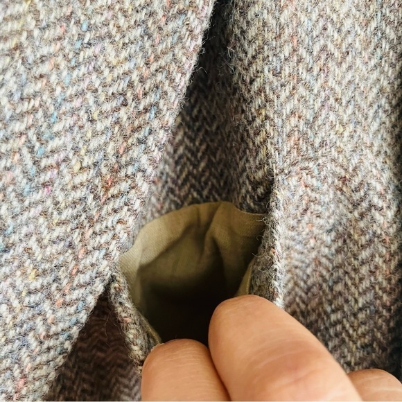 Stafford modern brown wool blazer jacket 46R double button business casual - Picture 4 of 14